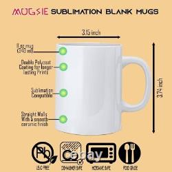 11 oz Sublimation Blank Ceramic Coffee Mugs Case of 36