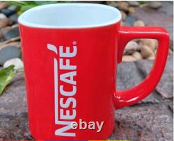 12 Pcs Nescafe Red Cup Mug Coffee Ceramic Collectible Classic Gift 8 oz