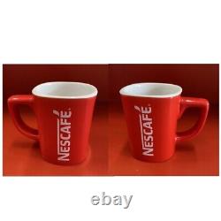 12 Pcs Nescafe Red Cup Mug Coffee Ceramic Collectible Classic Gift 8 oz