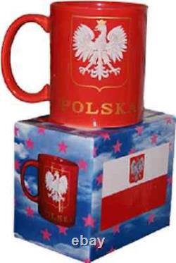 12oz Poland Polish Polska Eagle Red Coffee Ceramic Mug