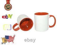 20 X Customize Coffee cup White inner Colored, Designs printed Logos