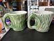 2- Anthropology Patch NYC Collaboration Tree Bark Wood Look Pottery Large Mug