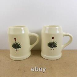 2 Merion Golf Club 1896 Beer Mugs Vintage Hall 590 Ceramic Mugs