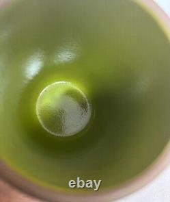 2 (Two) Heath Ceramics 4.75 Tall Modern Cup Tumbler Two Toned Green 700 RARE