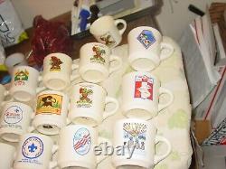 32 Vintage Boy Scouts Hawk Mountain Council Porcelain/Ceramic Mugs 1970's 1980