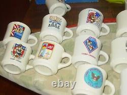 32 Vintage Boy Scouts Hawk Mountain Council Porcelain/Ceramic Mugs 1970's 1980