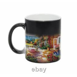 36pcs 11oz Black Sublimation Ceramic Mug Personalized Magic Mug Color Changing