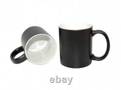 36pcs 11oz Black Sublimation Ceramic Mug Personalized Magic Mug Color Changing