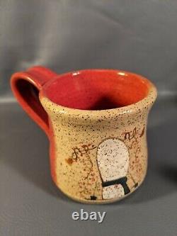 6 Handmade Assorted Studio Pottery Ceramic Mugs