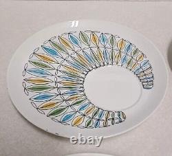 8 Piece Vintage ARABIA KORONA Corona Cup Saucer Set Hand Painted RARE BEAUTIFUL