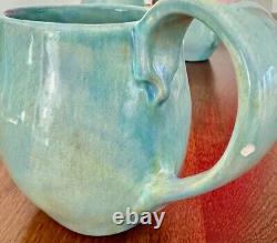 Aletha Soulé Studio Pottery Set of 3 Beautiful Mugs 1991 97 Turquoise Color