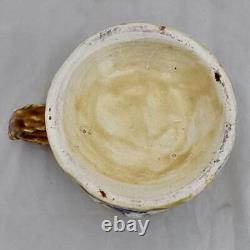 Antique Frog Mug Jolly Topers Prattware underglaze colours Kilnhurst ca 1860