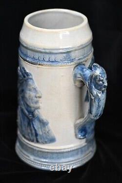 Antique Old Sleepy Eye Pottery Stein Stoneware Mug