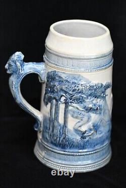 Antique Old Sleepy Eye Pottery Stein Stoneware Mug