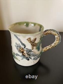 Antique Staffordshire Creamware Pottery Whieldon Type Colour Glaze Mug