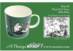 Arabia Moomin Vintage Mug Cup Dark Green Out Of Production Tove Jansson 202401R