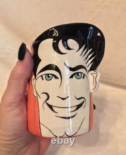 Artist Made KEN & BARBIE Ceramic Pottery Handmade FACE MUGS, Male Female