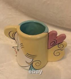 Artist Made KEN & BARBIE Ceramic Pottery Handmade FACE MUGS, Male Female