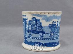 British Entrance to the Liverpool & Manchester Railroad Blue Transferware Mug