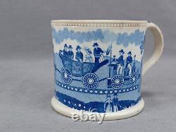 British Entrance to the Liverpool & Manchester Railroad Blue Transferware Mug