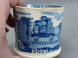 British Entrance to the Liverpool & Manchester Railroad Blue Transferware Mug