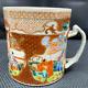 Chinese Export FAMILLE ROSE MANDARIN 18th-19th Century Porcelain Mug 4 1/4