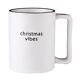 Christmas Vibes Holiday Organic Mug Size 4.25in H, 16 oz. Pack of 4