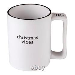 Christmas Vibes Holiday Organic Mug Size 4.25in H, 16 oz. Pack of 4