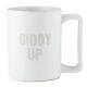 Coffee Cup Designs Stoneware Organic 16 oz Ceramic Mug 4.5 in H Giddy Up 4 Pack