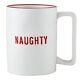 Coffee Cup Face to Face Designs Organic Ceramic Mug, 16 oz Naughty Pack of 4
