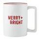 Coffee Cup Face to Face Designs Organic Ceramic Mug, Merry & Bright Pack of 4