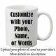 Custom Photo Mug Coffee Cup Picture Photo Text Phrase Logo Personalized Gift