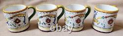 Deruta Italy Raffaellesco Pattern 8 Small Mugs