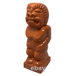 Frankoma Tiki Mug 2023 Ceramic Orange Speckled Cevola 13/25 War God LE Sold Out