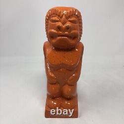 Frankoma Tiki Mug 2023 Ceramic Orange Speckled Cevola 13/25 War God LE Sold Out