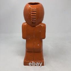 Frankoma Tiki Mug 2023 Ceramic Orange Speckled Cevola 13/25 War God LE Sold Out