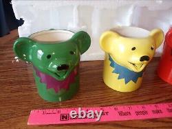 Grateful DeadBear Ceramic MugsFYE ExclusiveCelebrating 50 yearsSet of 4