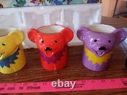 Grateful DeadBear Ceramic MugsFYE ExclusiveCelebrating 50 yearsSet of 4