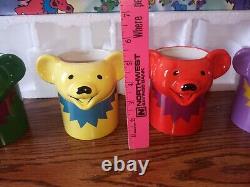 Grateful DeadBear Ceramic MugsFYE ExclusiveCelebrating 50 yearsSet of 4