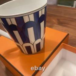 HERMES Blue Dailleur Mug no. 3 240mL Ceramic