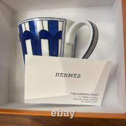 HERMES Blue Dailleur Mug no. 3 240mL Ceramic