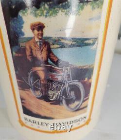 Harley-Davidson Vintage Motorcycle Ceramic Coffee Mug cup Silver