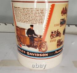 Harley-Davidson Vintage Motorcycle Ceramic Coffee Mug cup Silver