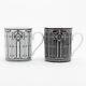 Hermes H Deco Mug Ceramic Black 2 Piece Set