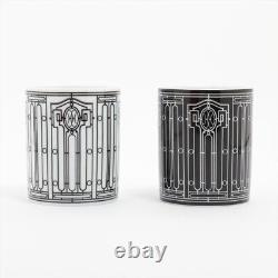 Hermes H Deco Mug Ceramic Black 2 Piece Set