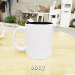 Intbuying 36pcs 15oz Sublimation Ceramic Mugs Blank Coated Sublimation Porcelain