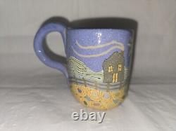 Jane Peiser pottery cup house and sun landscape