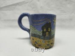 Jane Peiser pottery cup house and sun landscape