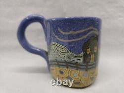 Jane Peiser pottery cup house and sun landscape