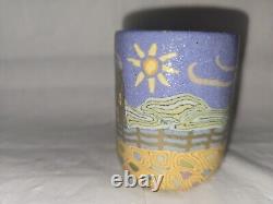 Jane Peiser pottery cup house and sun landscape